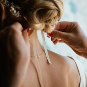 Coiffure De Mariée Avec Ruban