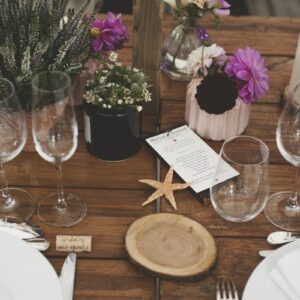 Décoration De Table Pour Un Mariage Sur Le Bassin D'Arcachon