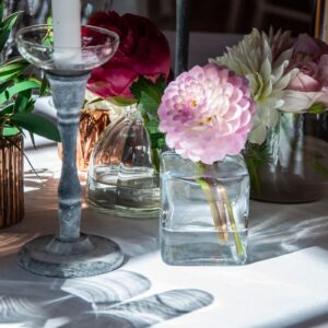 Décoration De Table Avec Soliflores