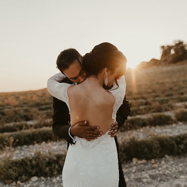 Mariage Provençal Au Coucher Du Soleil