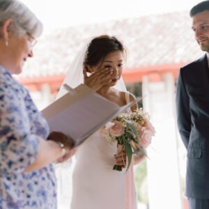 Emotion Lors D'une Cérémonie De Mariage