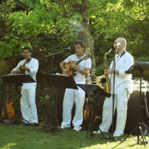 Groupe De Jazz Lors D'un Cocktail De Mariage Au Pyla