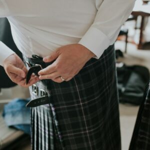 Cérémonie De Mariage Avec Kilt écossais