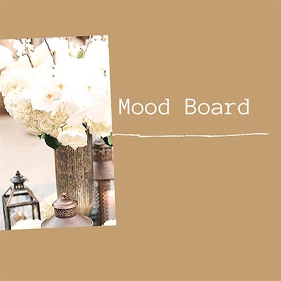 Mood board réalisé avec soin par votre wedding planner
