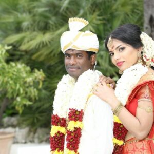 Couple Indien Après Leur Mariage
