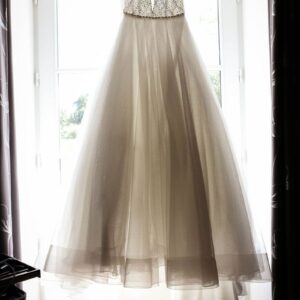 Robe De Mariée De Princesse Avec Strass Et Tulle