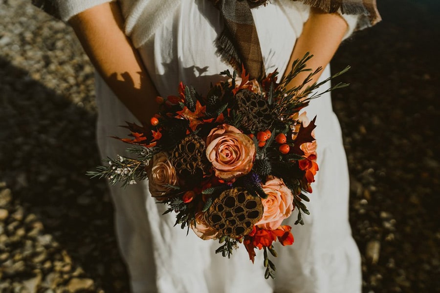 Bouquet de Mariée automnal pour mariage d'Automne