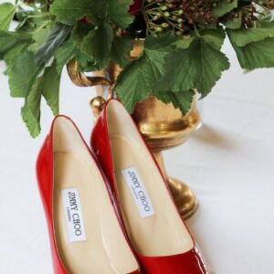 Chaussures de mariée rouges Jimmy Choo
