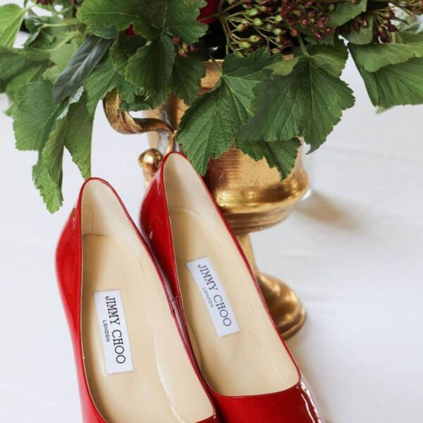 Chaussures De Mariée Rouges Jimmy Choo