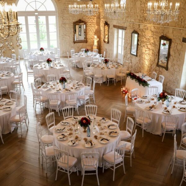 Décoration De Mariage Lors D'une Réception Organisée Par Noces Du Monde, Wedding Planner à Bordeaux