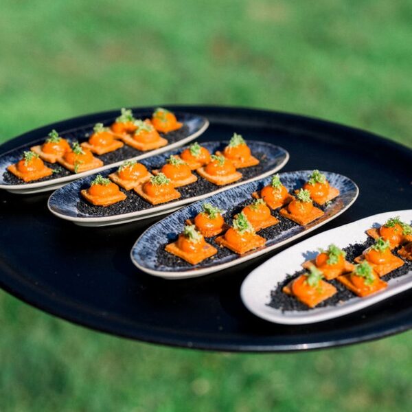 Saumon Servi Au Cocktail De Mariage