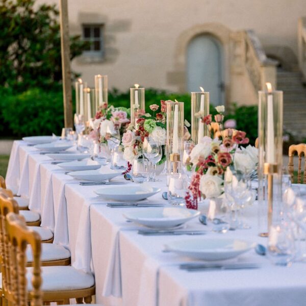 Table Banquet Pour Un Mariage De Luxe