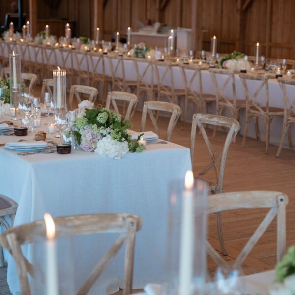 Décoration De Table Au Cap Ferret Lors D'un Mariage